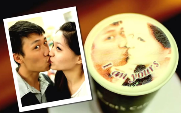 Cafeteria taiwanesa permite que seus clientes personalizem os cafés com suas fotos (vídeo)