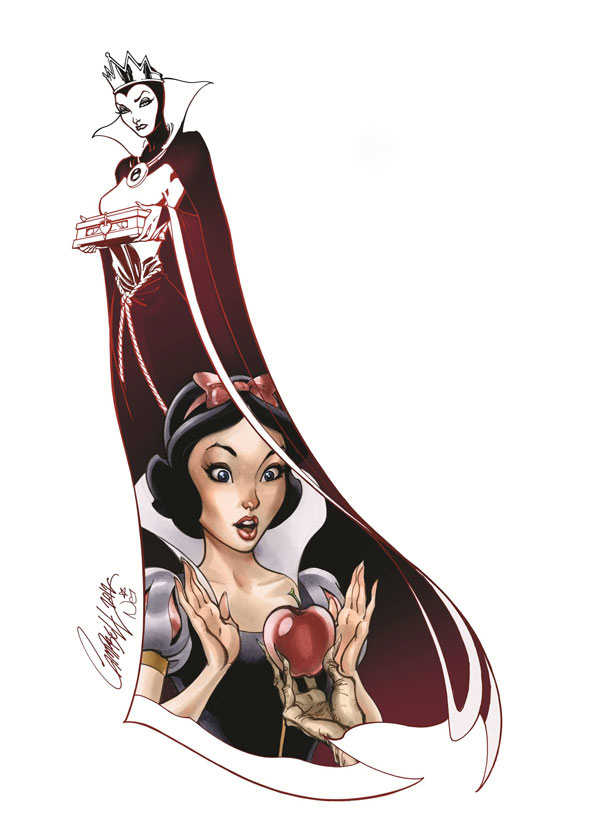 Bem vs. Mal - Ilustrações fantásticas unem heroínas da Disney com suas vilãs