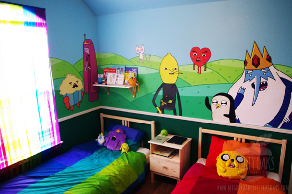 Que horas são? É hora de conhecer um quarto super legal baseado na série Adventure Time!