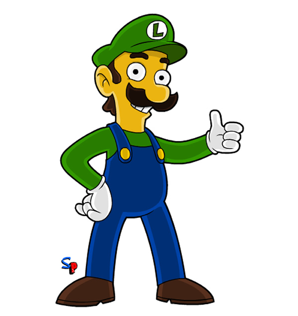 Super Mario e Luigi ganham versão estilo Simpsons