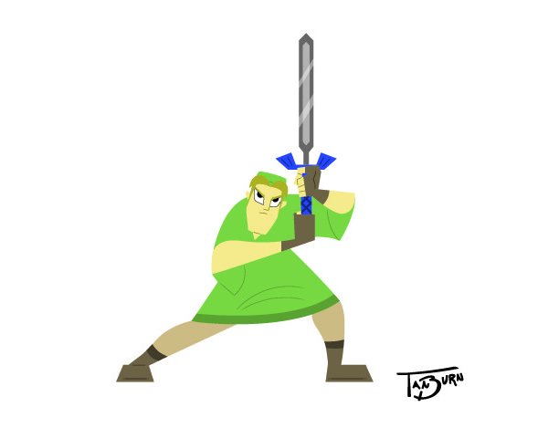 Mashup transforma o Link de The Legend Of Zelda em outros personagens de desenhos animados