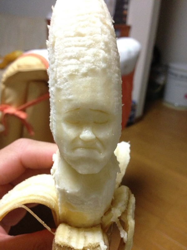 Com vocês, mais esculturas incríveis feitas em bananas do japonês Keisuke Yamada!