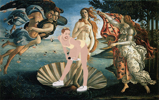 gifs-miley-cyrus-pinturas-famosas_O Nascimento de Vênus