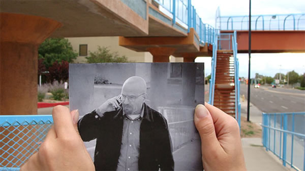 7 Imagens de lugares reais onde foi gravado Breaking Bad "cobertos" por fotos de cenas da série