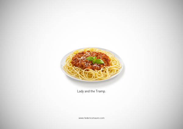 De quem é o rango? Série minimalista de imagens representa personagens famosos com comida