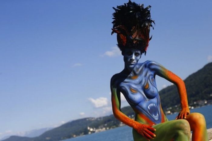 32 Imagens sensacionais do festival de pintura corporal da Áustria