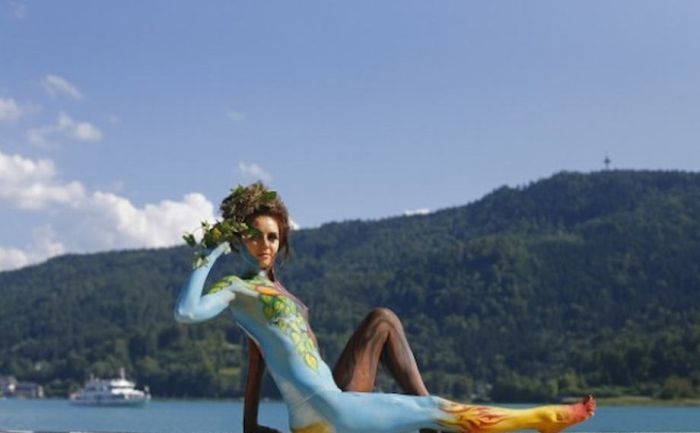32 Imagens sensacionais do festival de pintura corporal da Áustria