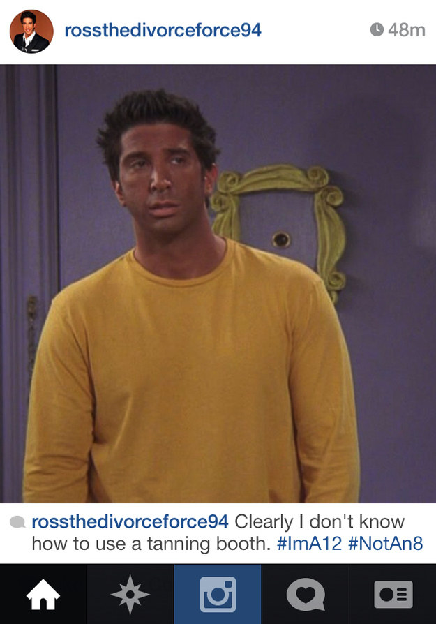 E se Ross e Joey da série Friends tivessem Instagram?