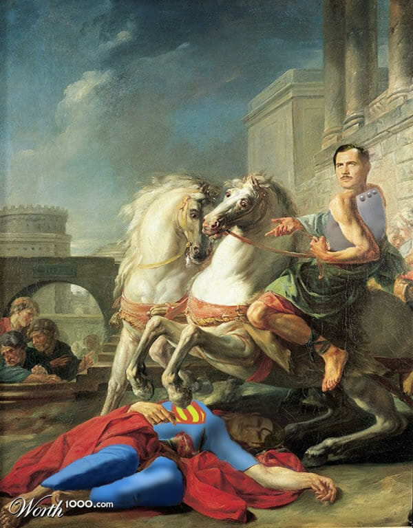 Obra de arte geek: Super-heróis reimaginados como pinturas clássicas