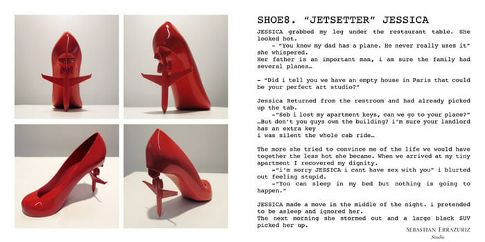 12 Shoes For 12 Lovers: Artista cria 12 sapatos incríveis baseados em seus relacionamentos com suas ex