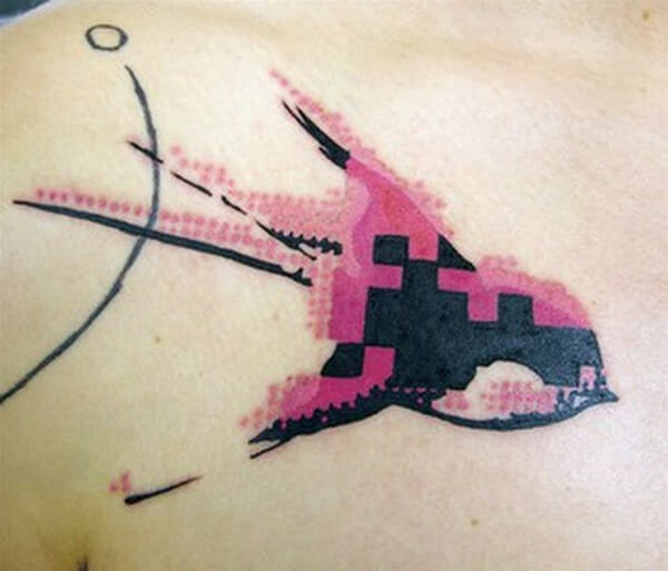 29 Tatuagens geeks e com efeitos pixelizados