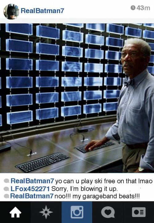 E se o Batman tivesse um Instagram?
