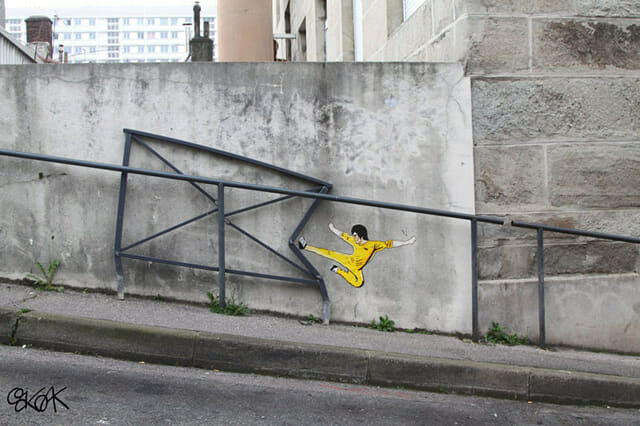 15 Street art super criativos criados com elementos e objetos das ruas