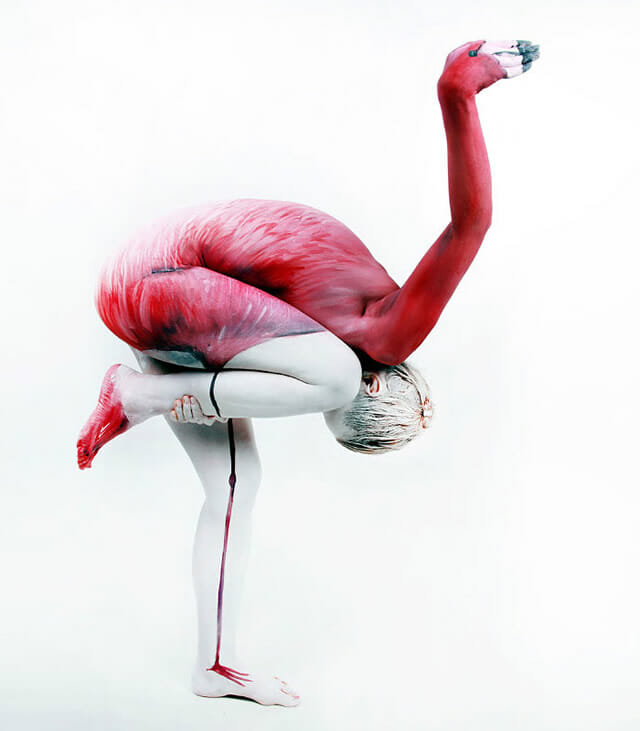18 Fotos incríveis de pinturas corporais representando animais