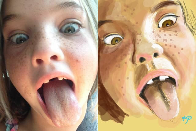 Isso é o que acontece quando você deixa outros desenhar o seu selfie (21 Fotos)