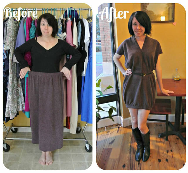 Blogueira transforma roupas usadas antigas em vestidos modernos. Veja 18 Antes e Depois: