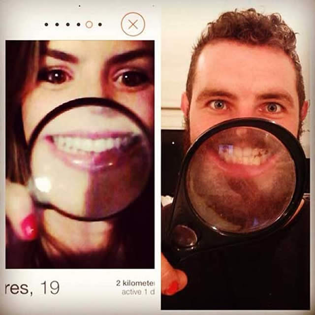 Homem recria fotos de perfil do Tinder de mulheres com imagens super engraçadas (18 Fotos)