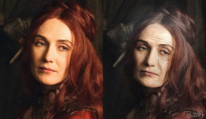 Antes e depois mostra como ficariam 11 personagens de Game Of Thrones se envelhecessem