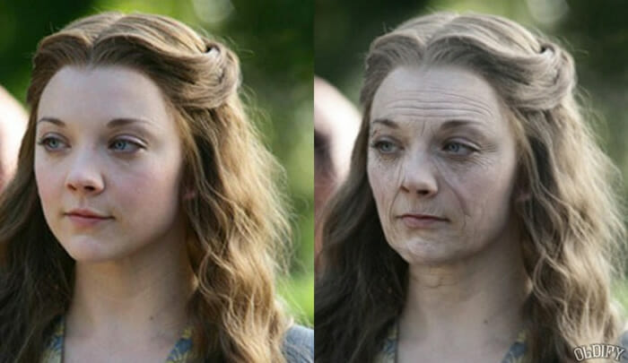 Antes e depois mostra como ficariam 11 personagens de Game Of Thrones se envelhecessem