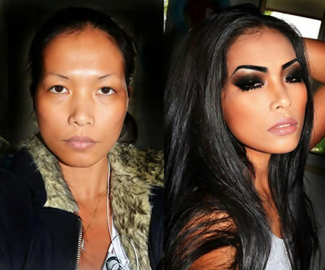O poder da maquiagem: 25 Transformações drásticas de pessoas sem Photoshop