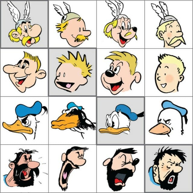10 Personagens de histórias em quadrinhos representados por 10 cartunistas diferentes