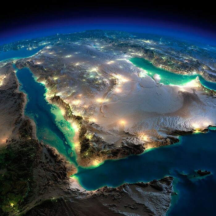 25 Imagens deslumbrantes do nosso planeta durante a noite vistas pelo satélite
