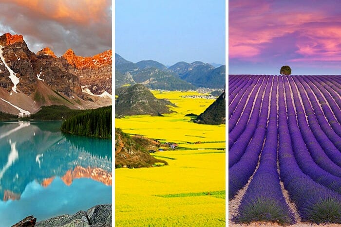 Os 20 lugares mais coloridos que existem no planeta terra