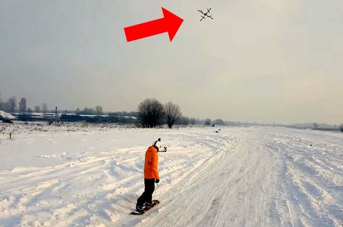 Novo esporte: Snowboarding com drones! Conheça o Droneboarding!