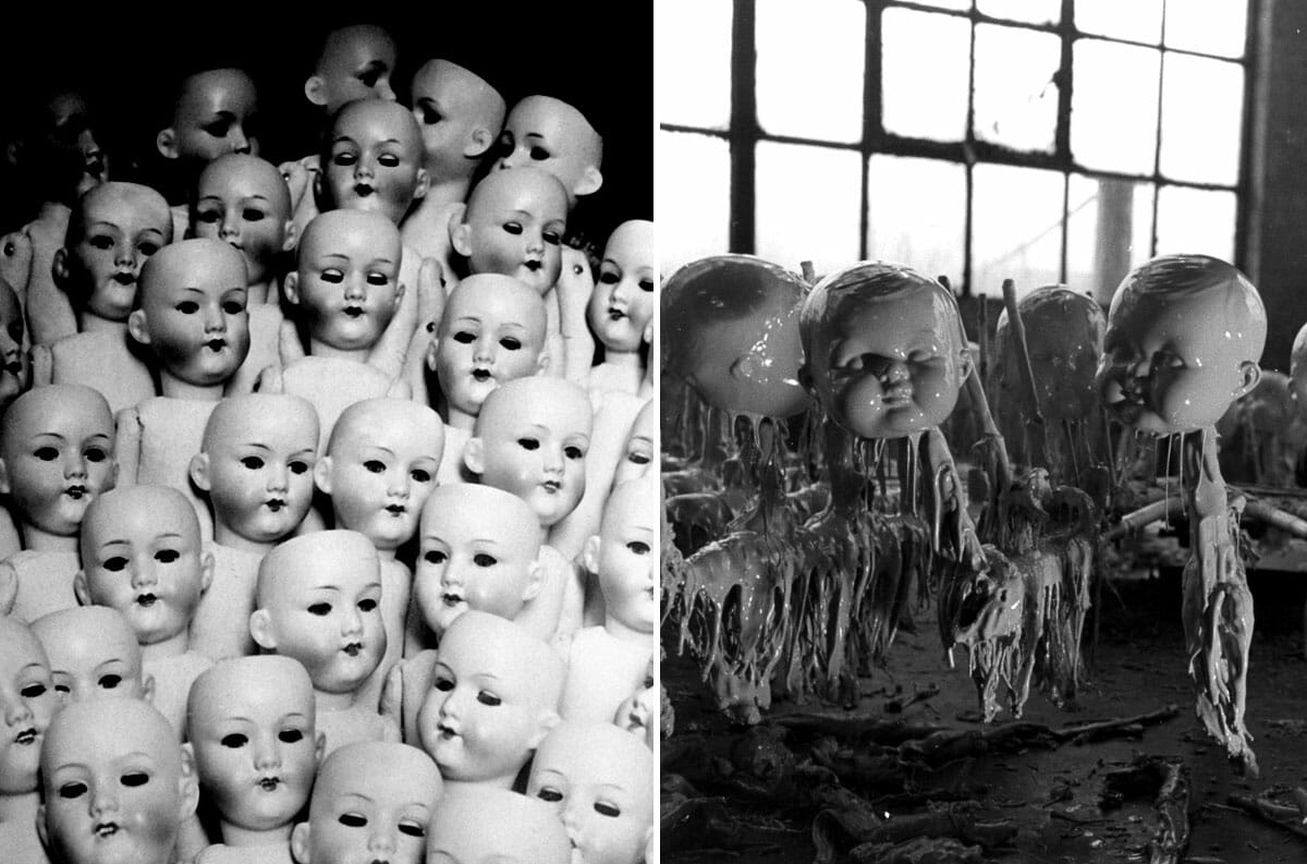 26 Imagens perturbadoras de fábricas de bonecas do passado que farão você ter pesadelos