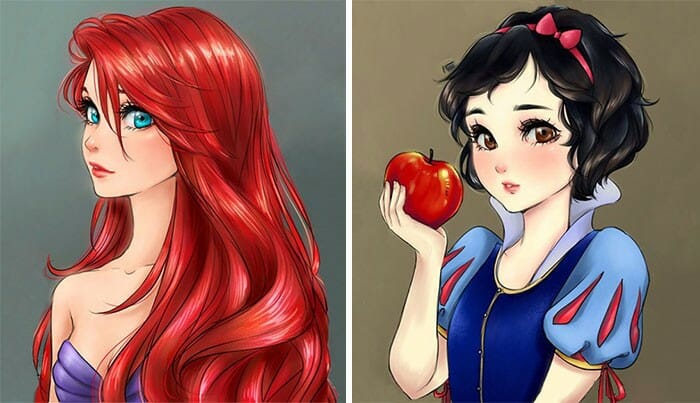 E se... As Princesas Disney fossem personagens de Anime? Veja como seriam