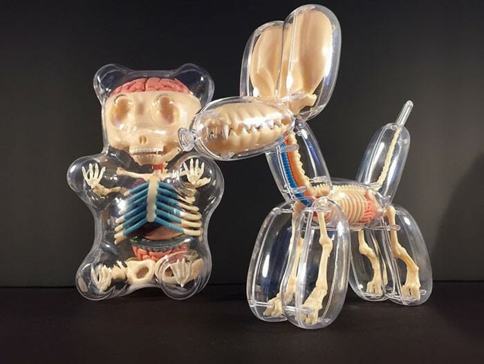 Conheça a Anatomia das Bexigas e de Brinquedos criadas pelo artista Jason Freeny