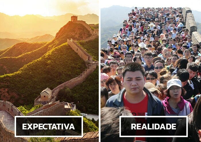 Expectativa vs. Realidade durante Viagens: 40 Comparativos que poderão fazer você desistir de viajar