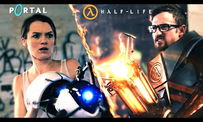 VÍDEO: Portal vs. Half-Life - Quando Chell e Gordon Freeman resolvem brigar pelo mesmo bolo