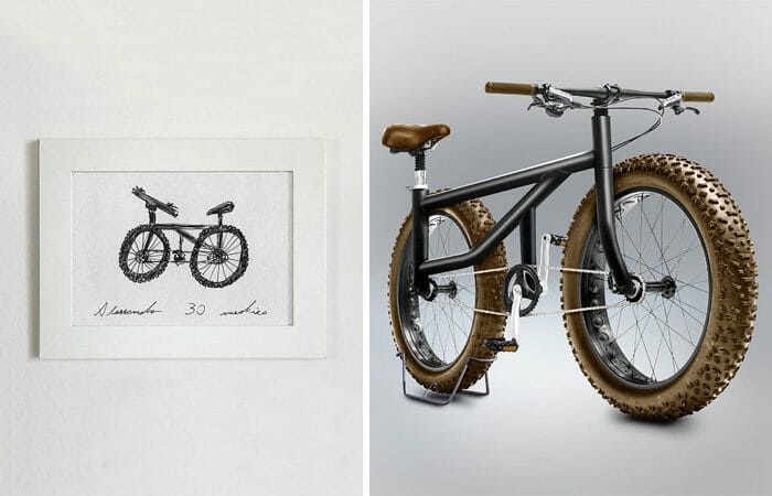 Designer cria Bicicletas Surreais Baseando-se em Desenhos Horríveis de Bicicletas