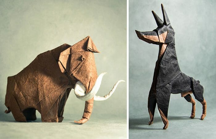 Os Fantásticos Animais de Origami Criados Pelo Artista Gonzalo Calvo