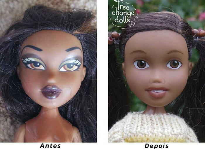 Mulher Remove Maquiagem De Bonecas Dando a Elas Um Aspecto Realista Antes de Vendê-las. O Resultado É...