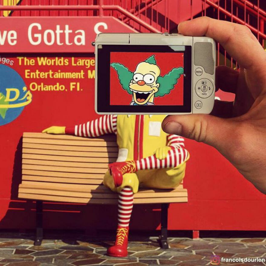 Fotógrafo Encaixa Personagens Dos Simpsons Em Situações Da Vida Real Usando Seu iPhone
