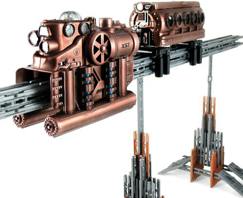Monorail estilo Steampunk - Chega de trens de brinquedo convencionais!