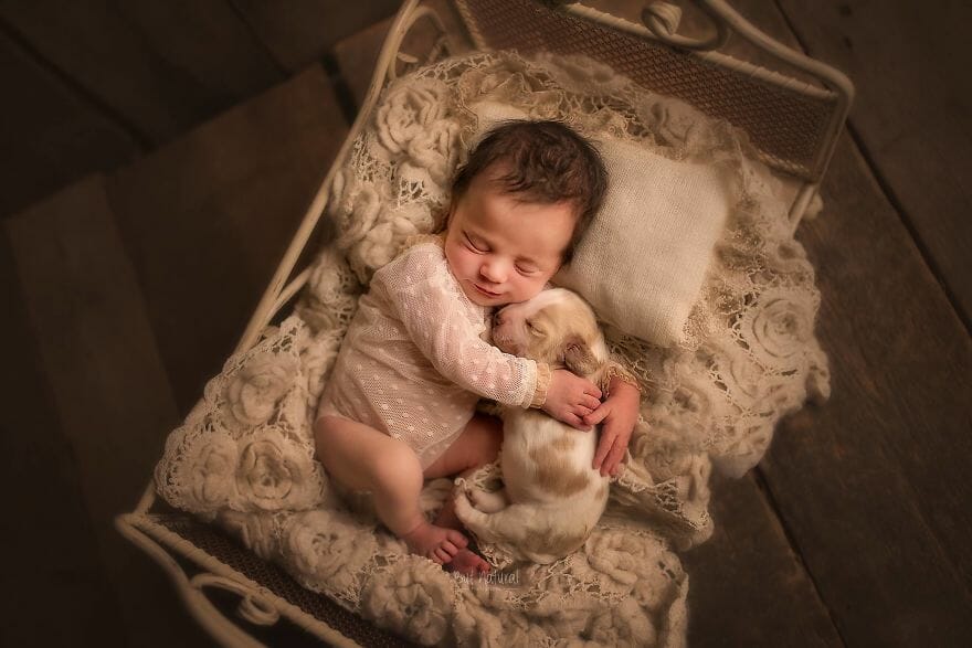 17 Fotos Lindas de Bebês com Animais que Vão Conquistar Seu Coração