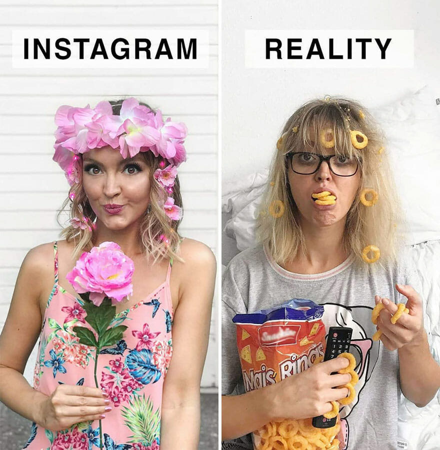 Instagram da Vida Real: Artista Cria Versões Realistas e Engraçadas Satirizando Fotos do Instagram