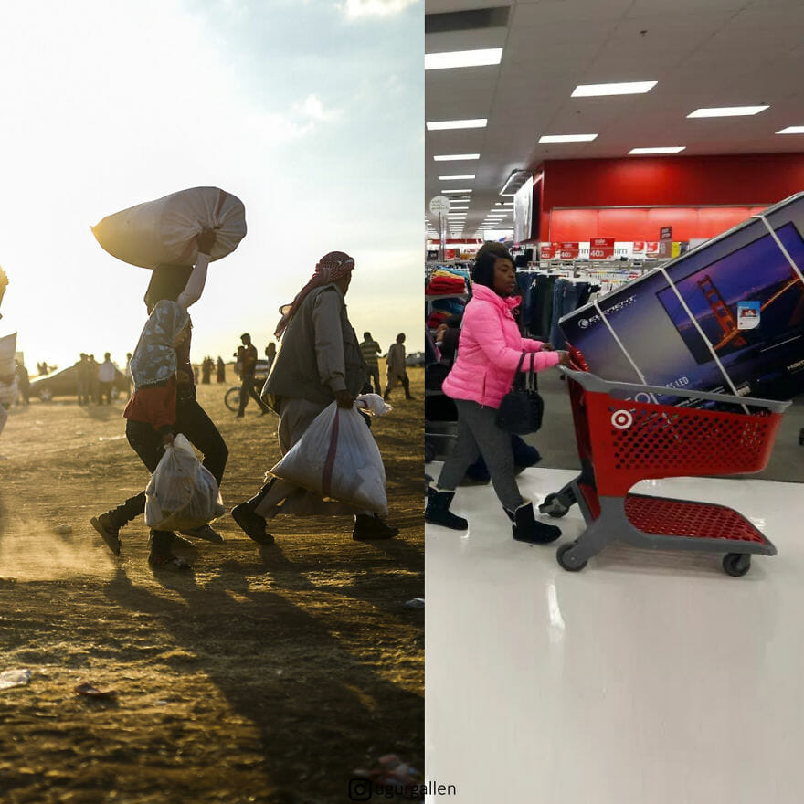 Imagens Impressionantes Revelam o Contraste Entre Dois Mundos Que Vivemos