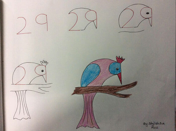 14 Imagens Legais Para Aprender A Desenhar Com Números E Letras