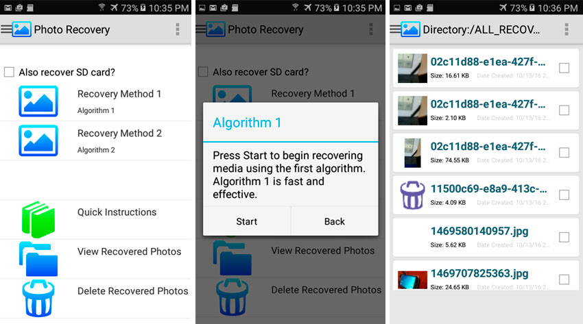 App Photo Recovery Android