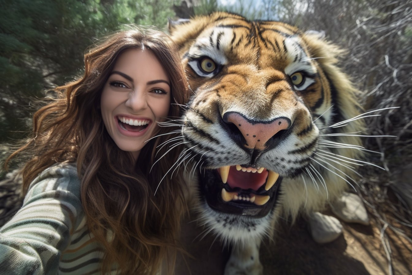 foto de tigre feita por ia