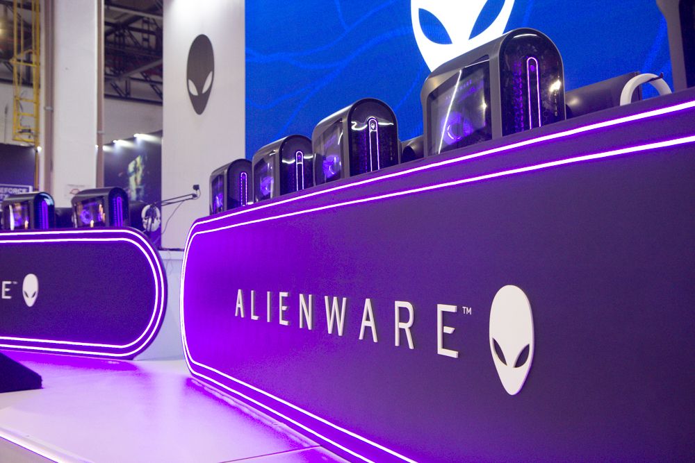 Estande Alienware na Brasil Game Show 2024